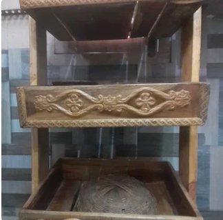 Dry vegetables tray wooden rack for food drying use