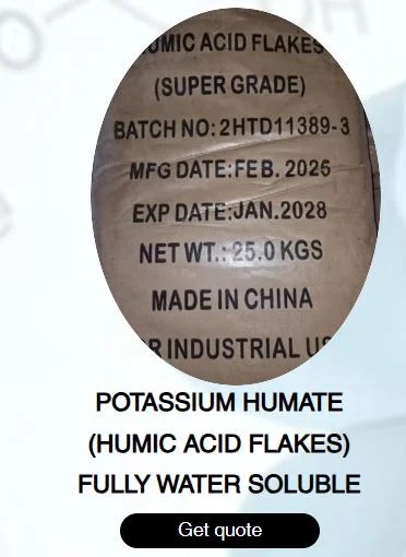 POTASSIUM HUMATE (HUMIC ACID FLAKES) FULLY WATER SOLUBLE