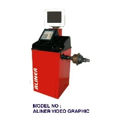 Computerized Wheel Balancer Machine (Aligner Video Graphic)