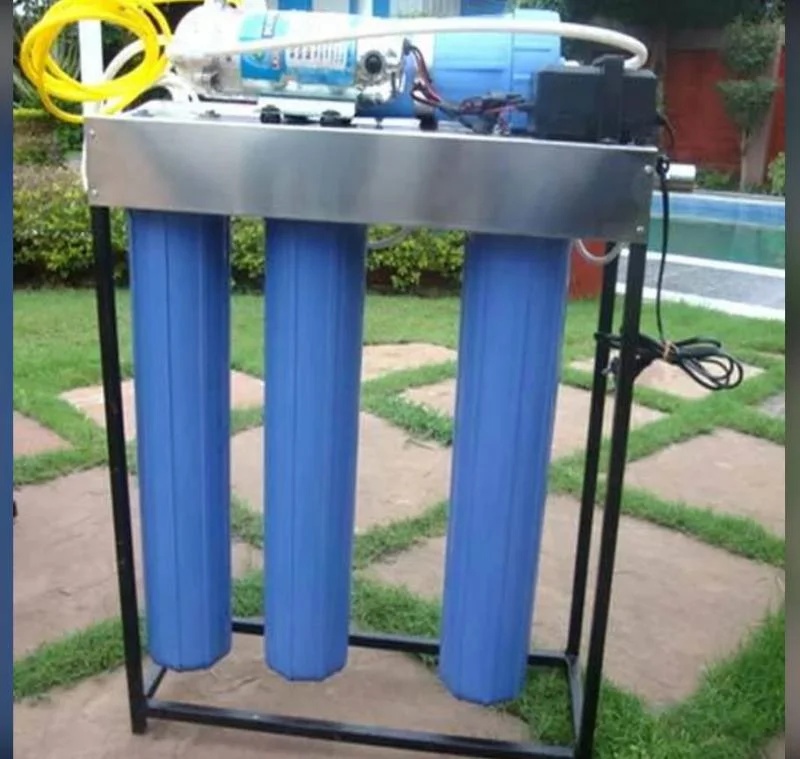 Industrial RO System Automatic FRP Body with 3 Cellulose Acetate Membranes and Carbon Support Bed