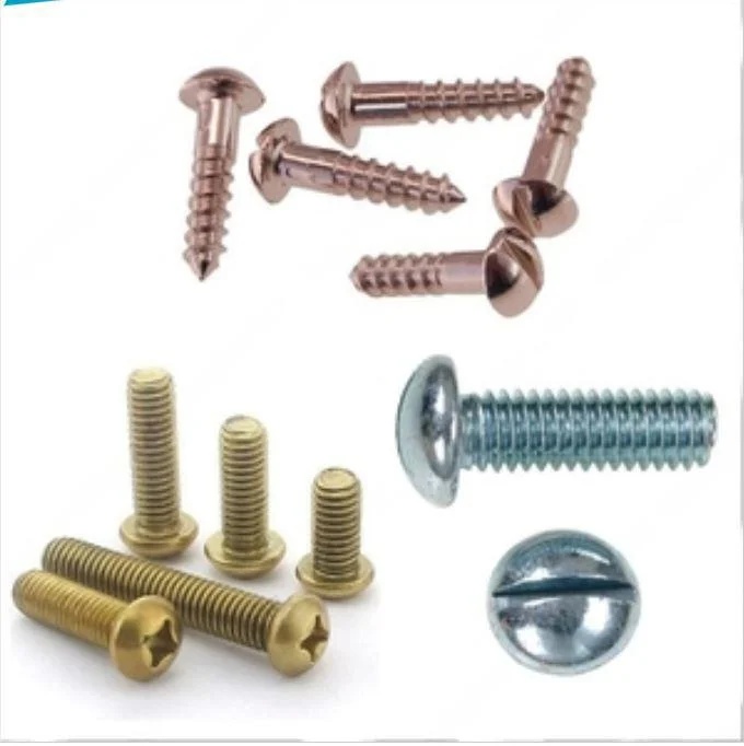 Round Head Screw Slotted Mild Steel & Brass Various Sizes â€“ Customizable Industrial Fasteners