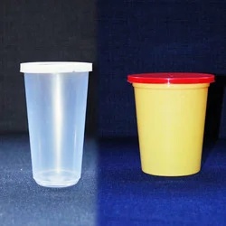 Tall Type Container / Milk Glass