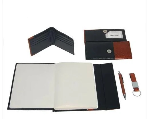 Pure Leather 5 In 1 Corporate Gift Set