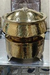 Stainless Steel Round Chafing Dish 8Kg Capacity for Hotels
