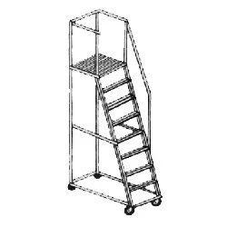 Aluminium Trolley Step Ladder