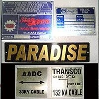 Etched Labels