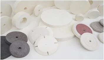 Felt Wheels for Polishing and Buffing of Metal, Glass, and Stone