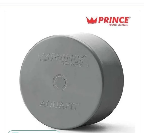 Prince Aquafit UPVC End Cap Collar for Plumbing and Drainage Systems