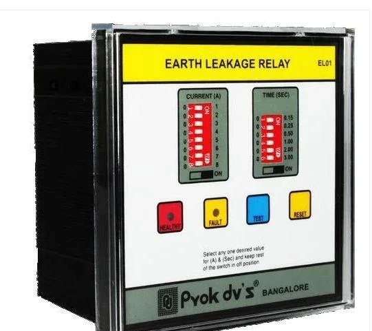 Static Earth Leakage Relay with Variable and Fixed Current Sensitivity, CBCT/ZCT Support for Industrial Electrical Protection in