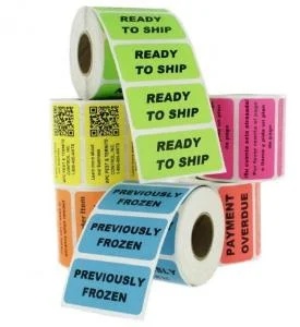 Multicolor Printed Barcode Label 70GSM Chromo Paper for Packaging