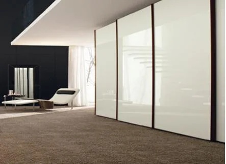 Lacquered Glass for Interior Wall Applications