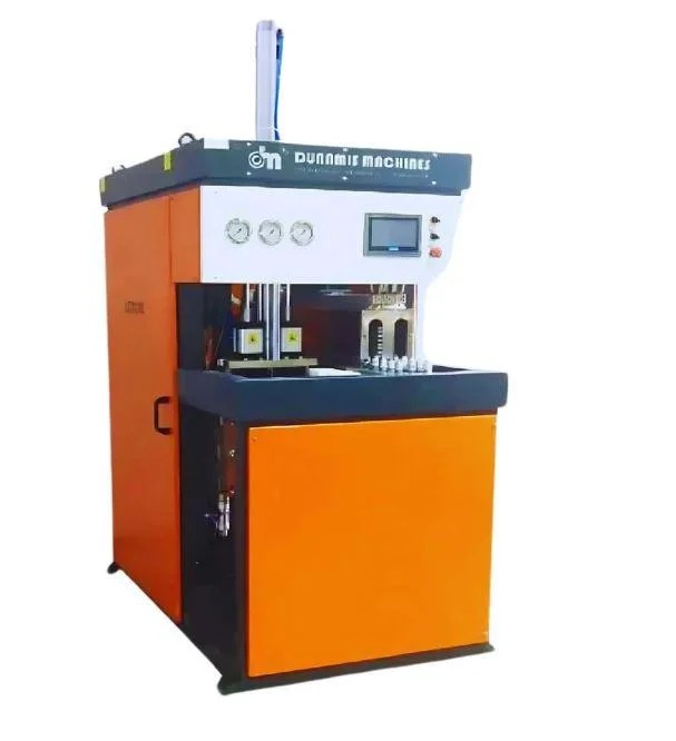 2 Cavity High-Speed Semi Automatic PET Blow Moulding Machine 2000 BPH for Water & Beverage Bottles | DM-BKHSE2
