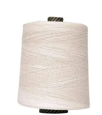 Buff Stitching Thread â€“ White Cotton Thread for Buffing Industry â€“ Glossy Finish, Ambica Brand