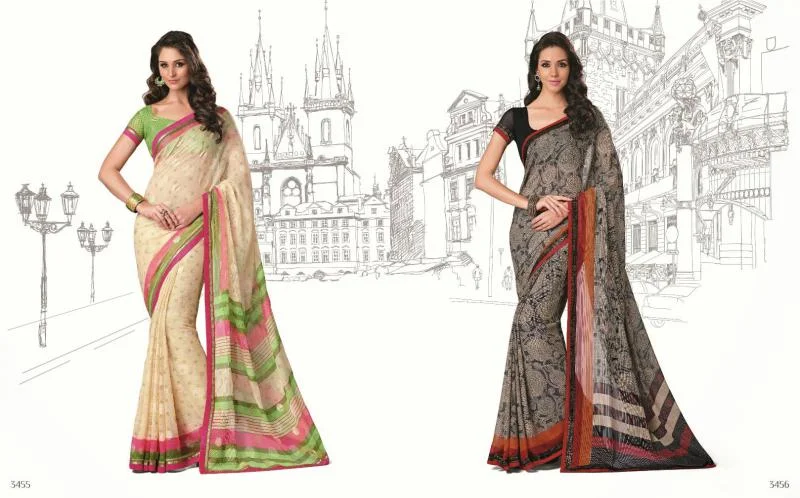 MTkwODA=/mediabank/images/products/CreamColorWithPurpleBorderBlackonCreamDigiPrintedLinearVol-3DesignerSarees581165165_19080.webp