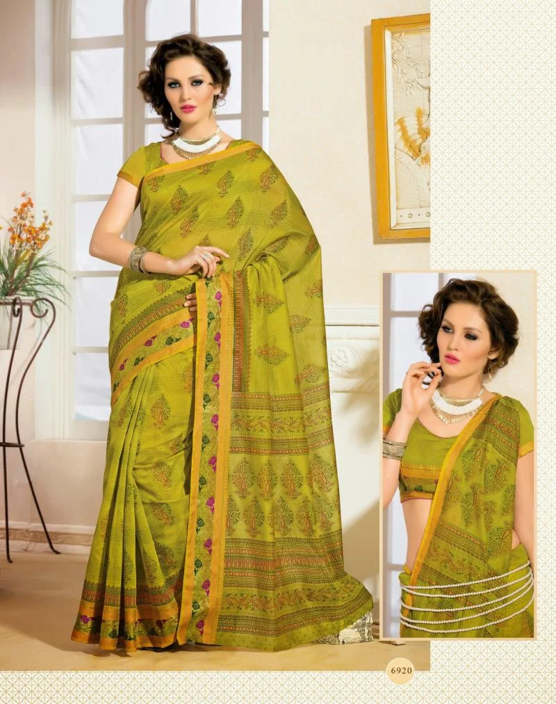 MTkwODA=/mediabank/images/products/DarkolivegreenColorwithMustardgreenonpurplegreenflowerzariBorderSummerCottonSarees304234448_19080.webp