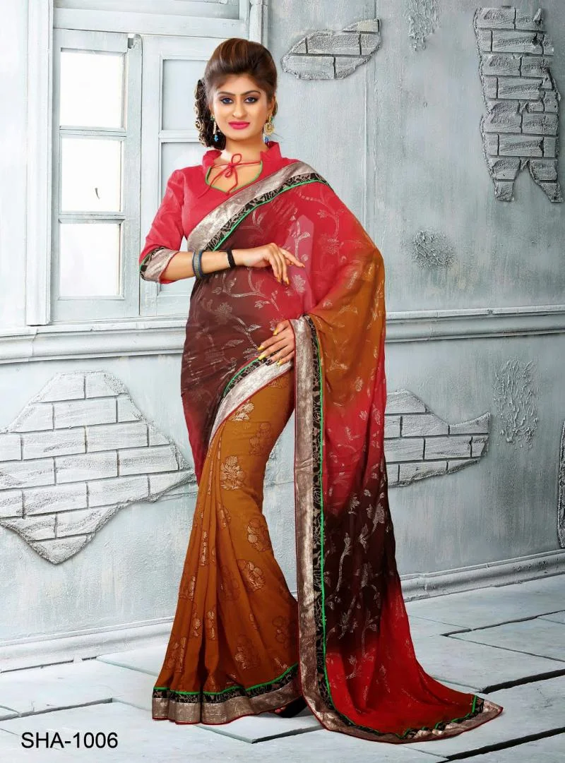 MTkwODA=/mediabank/images/products/RedBrownShadedJaquardwithZariGreenBlackBorderBeautyDesignerSarees1145356171_19080.webp