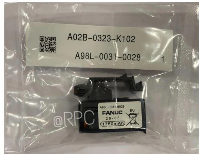 FANUC Battery A98L-0031-0028, CNC Machine Backup & Memory Retention Variant, Industrial Automation Equipment,