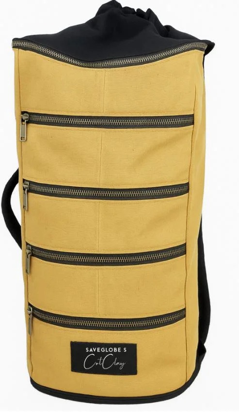   SaveGlobeâ€™s CotClay Multi Compartment Canvas BackPack for Women and Men