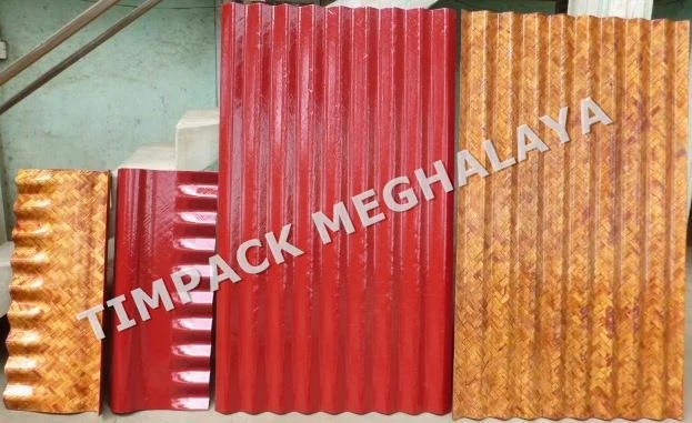 Bamboo Mat Corrugated Sheets