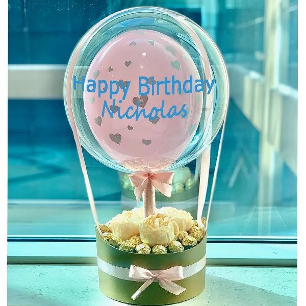 Birthday Personalized Balloon & Ferrero