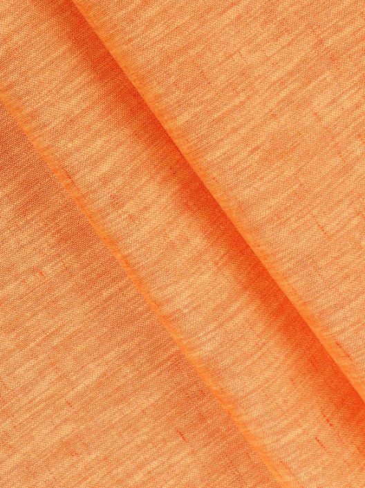 Cotton Rich Orange Self Design Shirt Fabric Infinity
