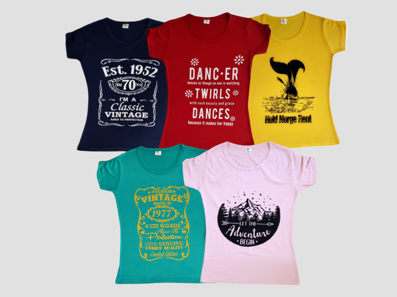 Kids girls t shirt for children in soft breathable cotton fabric