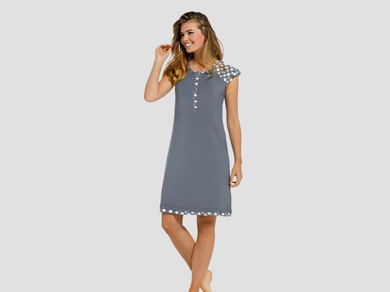 Polka dot capri night suit for women nightwear