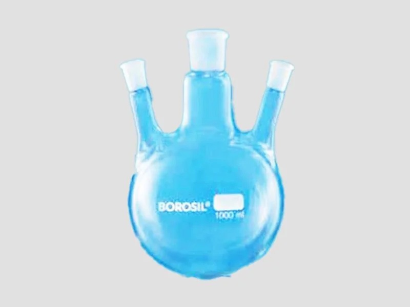 Round Bottom Flask - 3 Necks Parallel (Borosil)