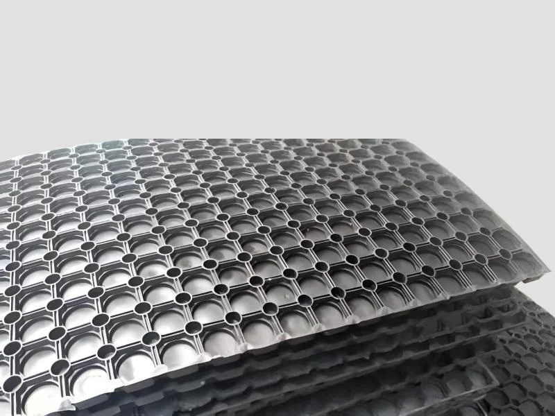 Household Floor Mat Nylon Plain Black Roll Type