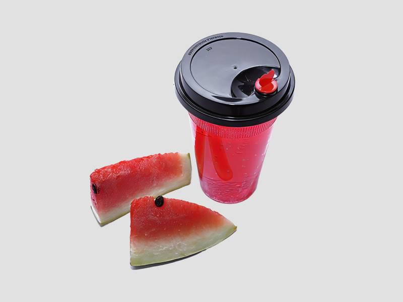Juice Glass 350ml With Sipper Lid