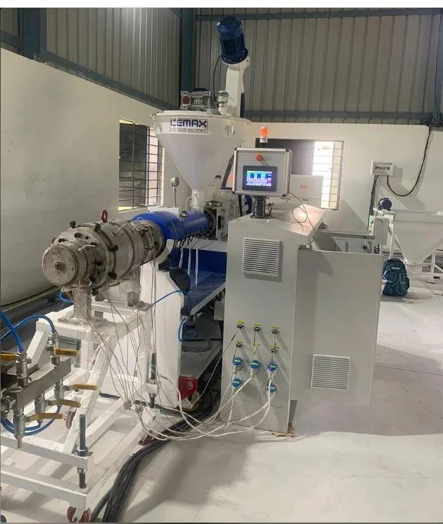 PVC pipe twin screw extruder machine