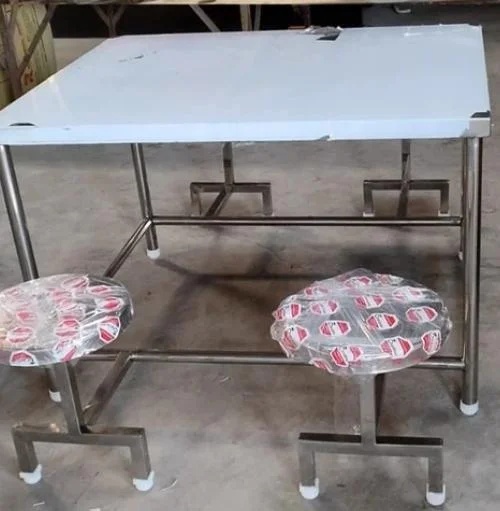 8 Seater Full SS Folding Type Dining Table