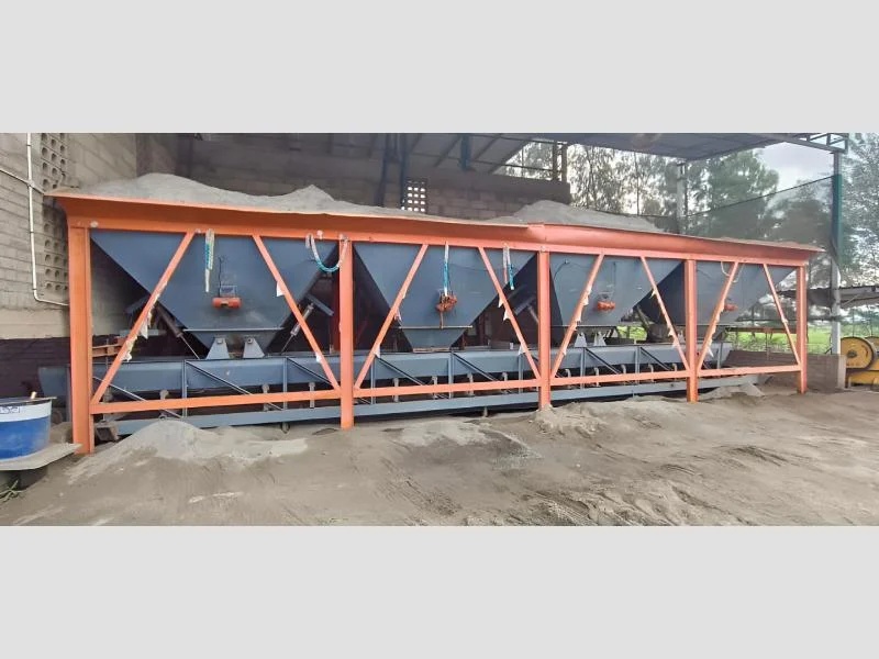 Construction Concrete Batching Hopper Bin System