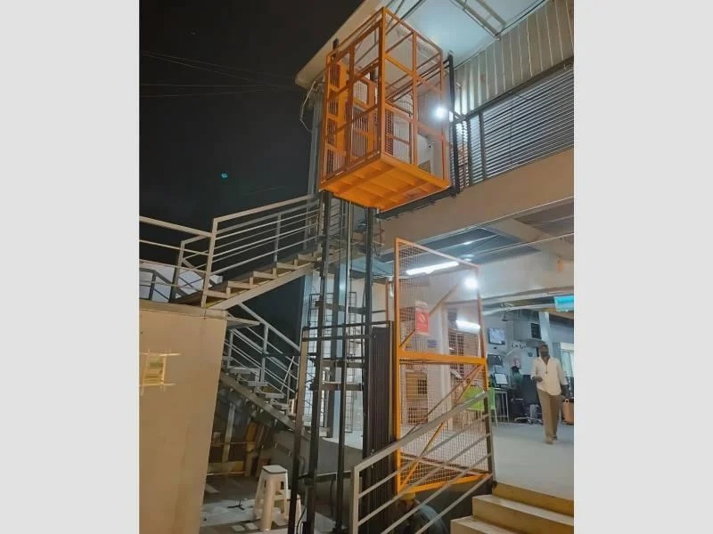 Caged Goods Lift