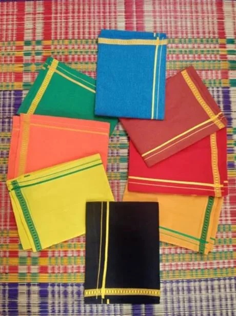 Cotton Multicolour Dhoti Set