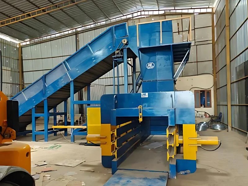 1000kg Fully Automatic Horizontal Baling Machine