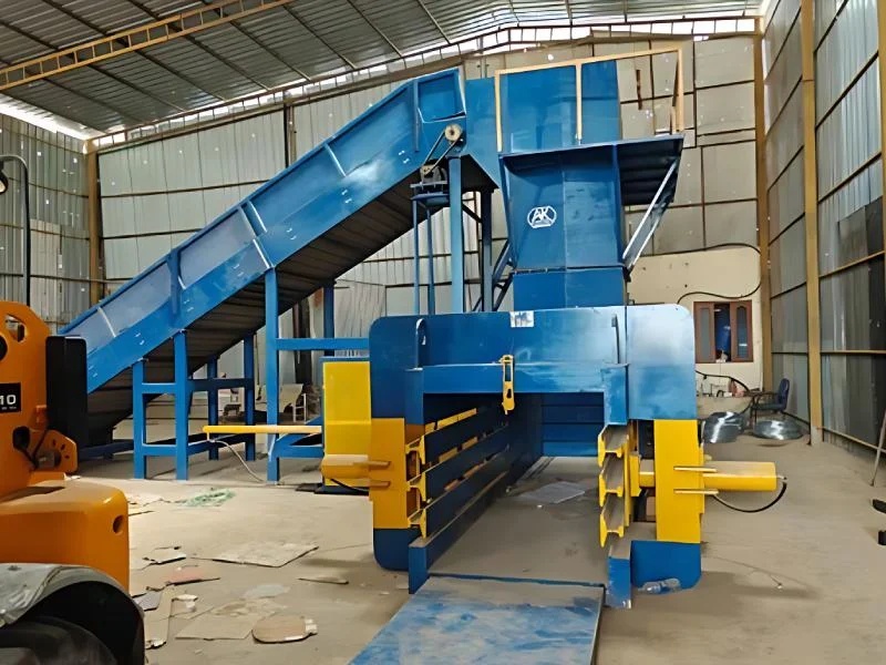 Cardboard Waste Automatic Horizontal Baling 