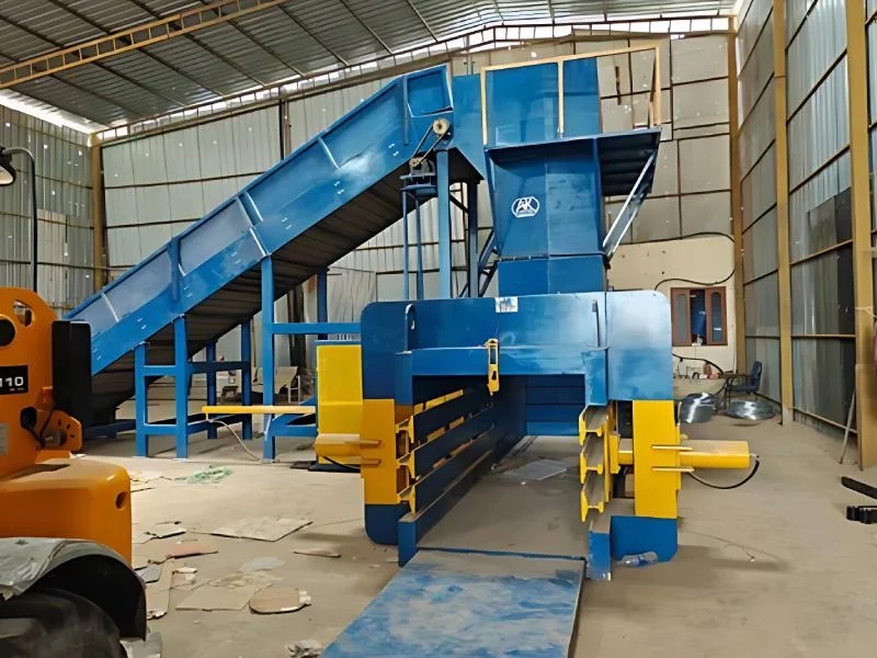 Carton Box Horizontal Type Wate Paper Baling Machine