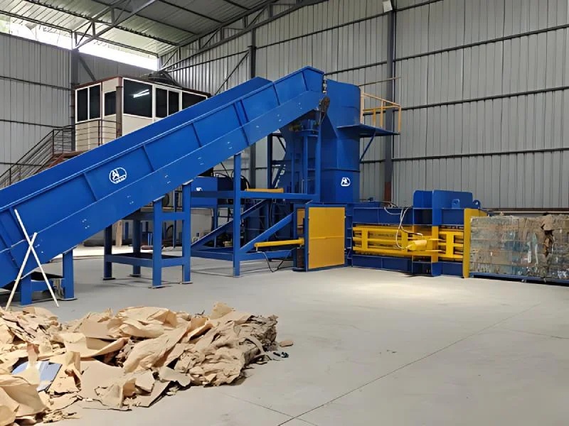 Semi-Automatic Paper Baling Machine