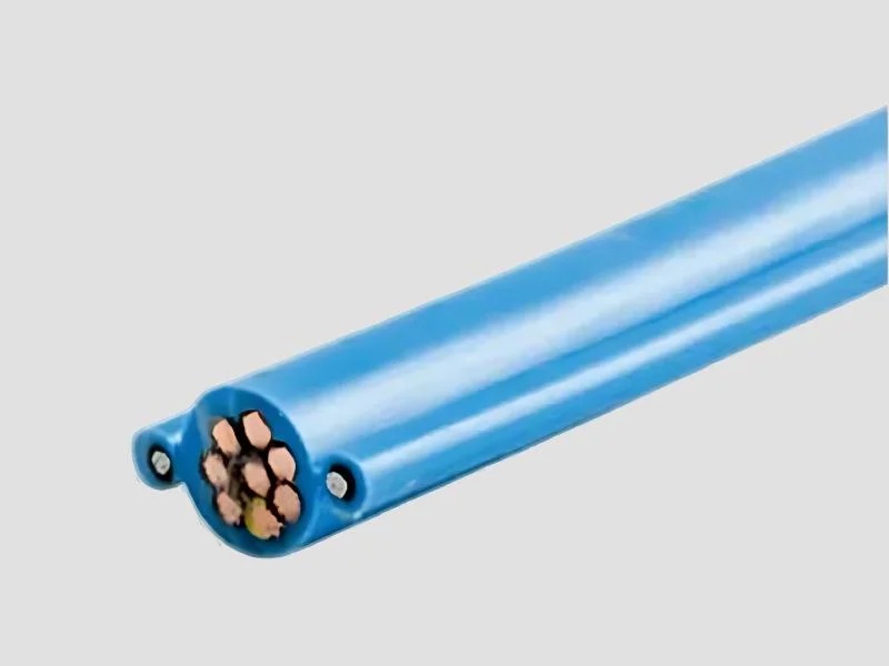 Round Cable With Dual Strain Relief Cords