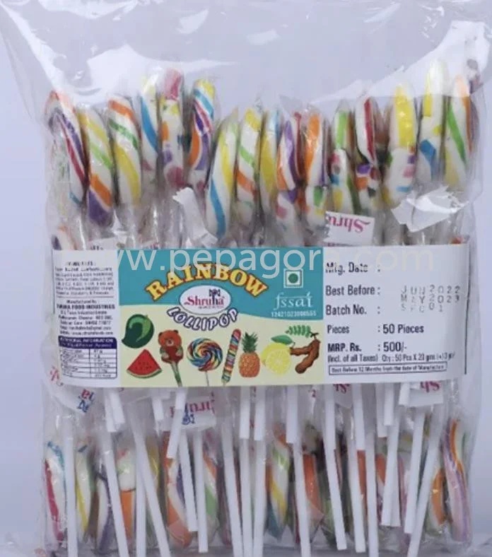 40mm Rainbow Lollipop