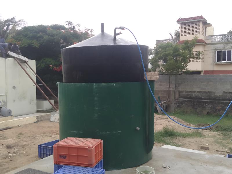 Biogas Plant System for Organic Waste Management and Energy Use