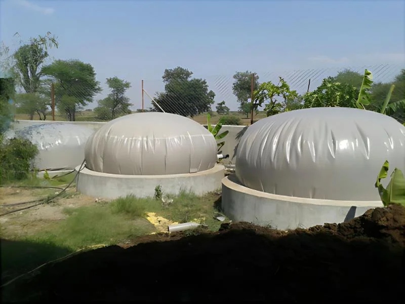 Civil Construction Flexible Bio Gas Plant