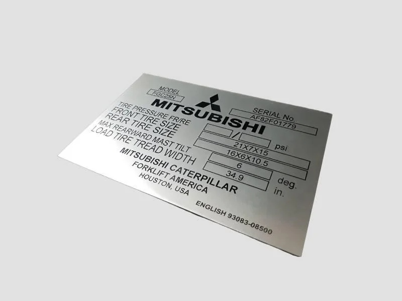 Aluminium Name Plate Printing
