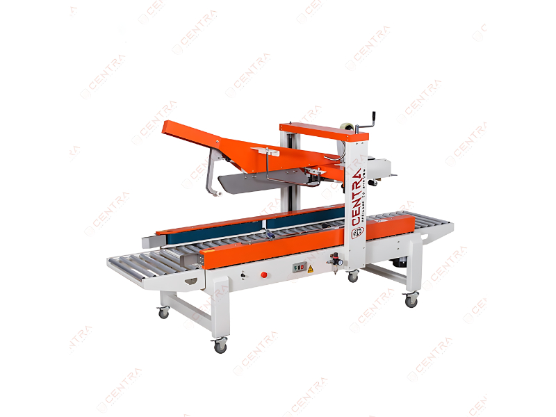Automatic Flap Closer With Carton Sealer