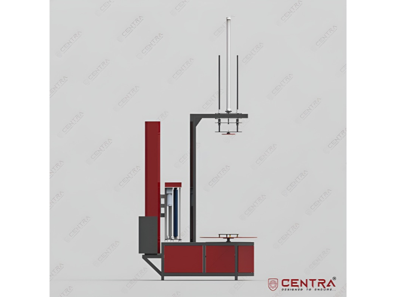 Box Wrapping Machine With Elevator For Pallet Packaging