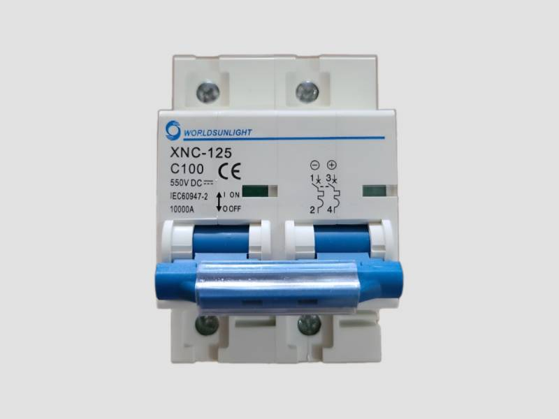 DC MCB DP 100A 550V WS For Solar PV Protection