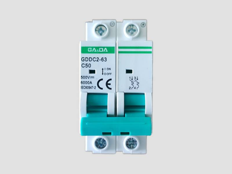 DC MCB DP 50A 500V GA DA For Solar PV Protection