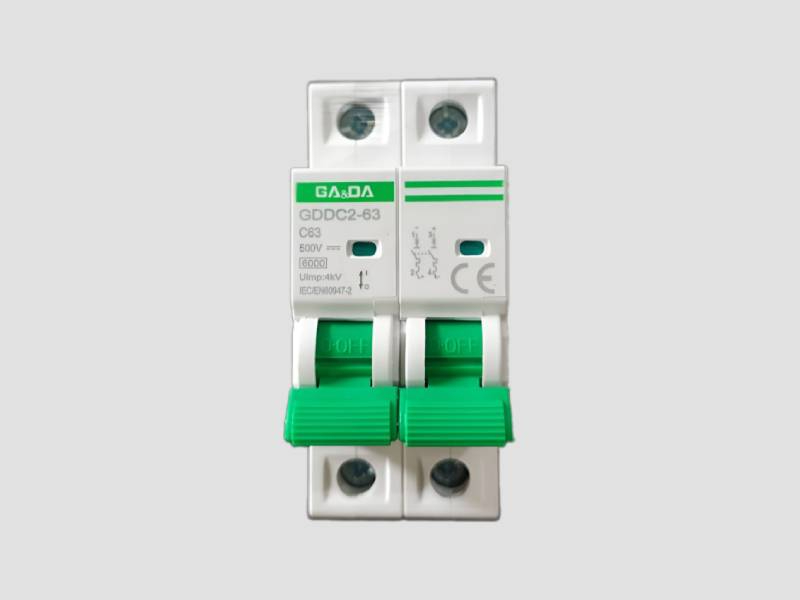DC MCB DP 63A 500V GA DA For Solar PV Protection