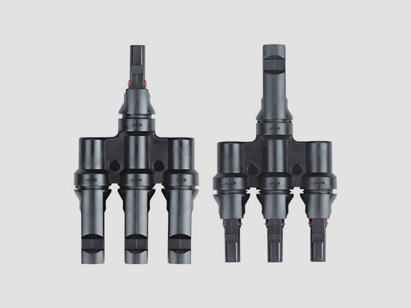 MC4 3 In 1 T Connector For Solar Panel Parallel Connection